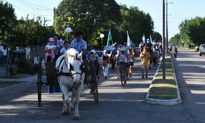 La procesión de la Virgen Gaucha recorrió las calles de la ciudad