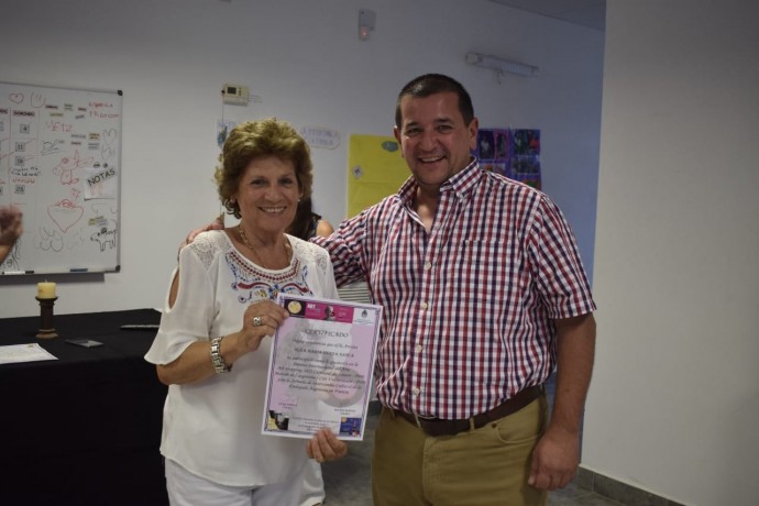 Entrega de diplomas en el Taller Protegido