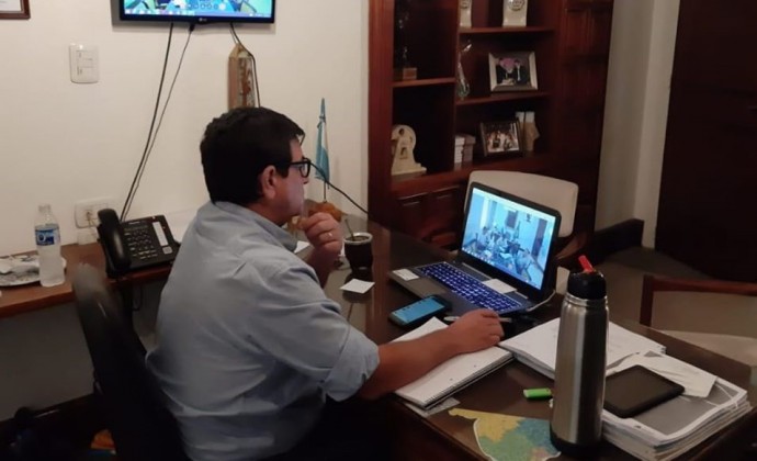Pacheco participó de la videoconferencia con el Gobernador