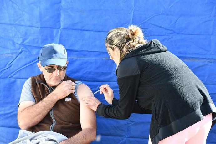 Vacunaron contra la Fiebre Hemorrágica Argentina en la Expo Rural