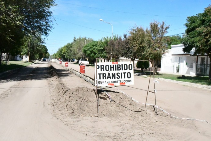 Avanza la obra de la calle Stroeder