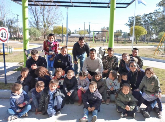 Jornada de educación vial en la Plaza Bomberos Voluntarios