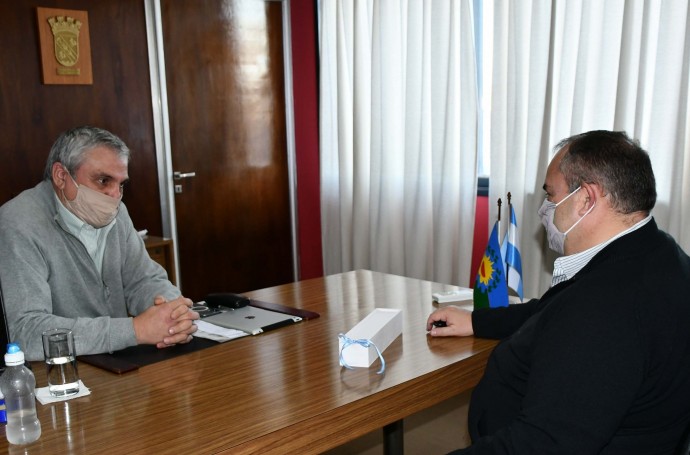 Nosetti recibió a Carlos Gallego en su despacho