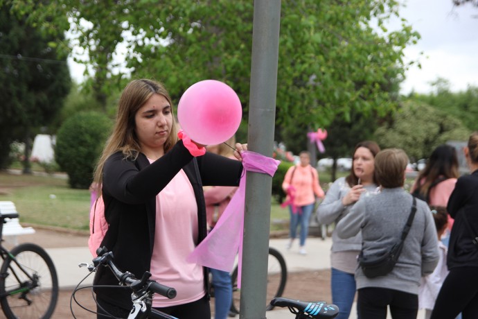 Bicicleteada por el “Día mundial de la lucha contra el cáncer de mama”