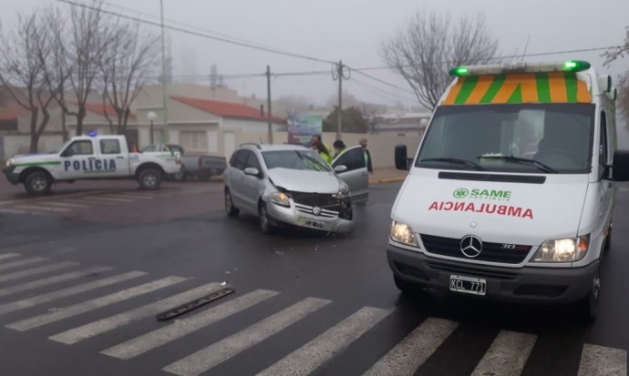 Accidente vehicular y estafa telefónica en Pellegrini