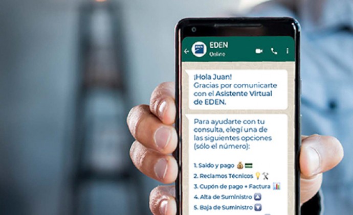 EDEN presentó su nuevo WhatsApp