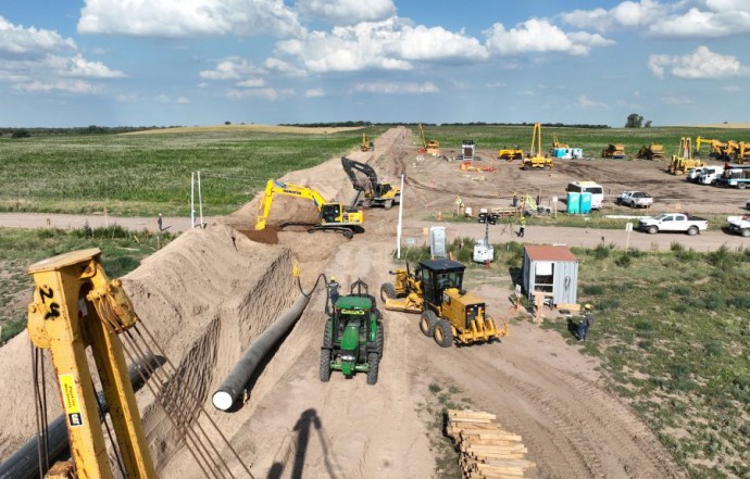 Techint y Sacde precisaron el grado de avance de la obra del gasoducto