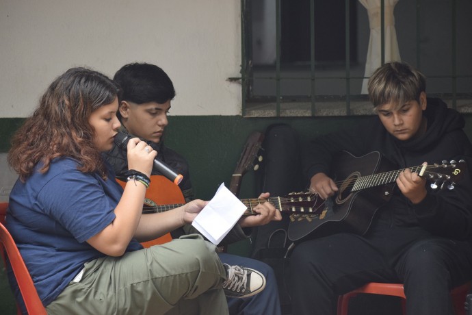 Acto por el Día de la Memoria en la Escuela Secundaria Agraria N° 1